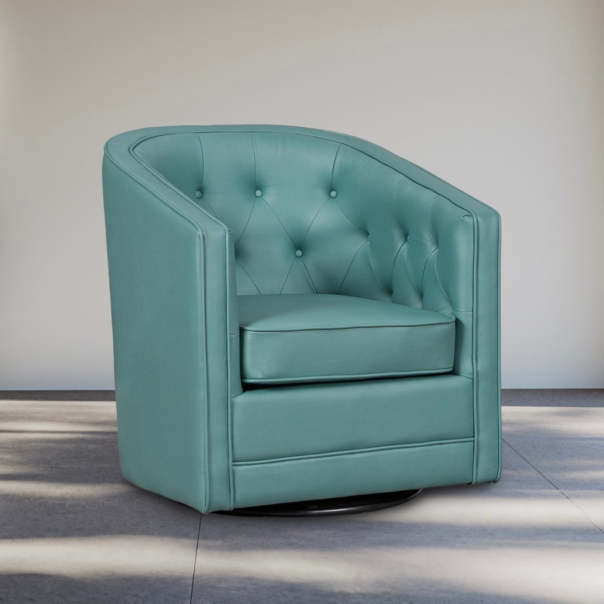 Caddo Swivel Chair [Leathaire] | Titan Chair
